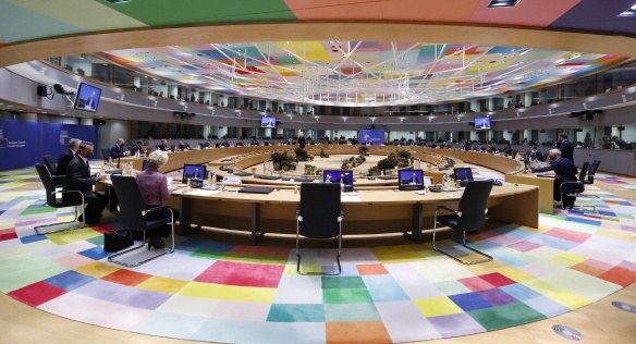 Evropská rada jednala v Bruselu o budoucím vztahu EU s UK a o změně klimatu, 15. října 2020. Zdroj: Evropská rada.
