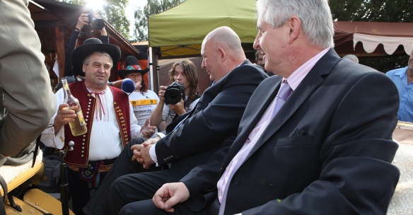 Předseda vlády Jiří Rusnok v sobotu 31. srpna 2013 navštívil 40. ročník mezinárodní výstavy Země živitelka v Českých Budějovicích.