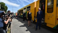 Premiér Bohuslav Sobotka se ve čtvrtek 8. června 2017 zúčastnil zahájení rekonstrukce Negrelliho viaduktu.