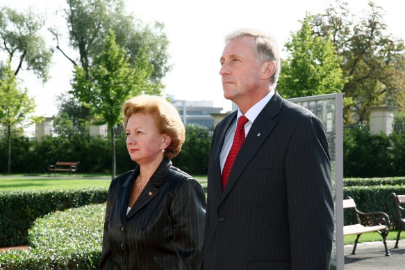 Premiér M. Topolánek s moldavskou předsedkyní vlády Zinaidou Greceanii 