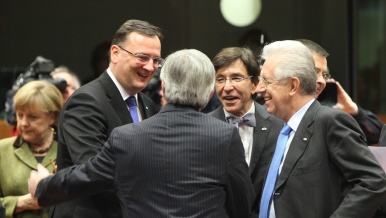 Premiér Petr Nečas před Evropskou radou 7.2.2013