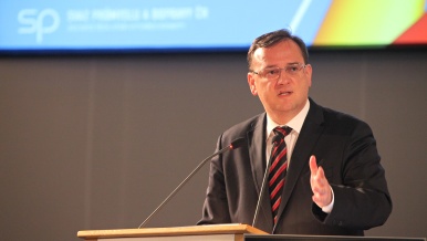 Předseda vlády Petr Nečas se v pondělí 10. září 2012 zúčastnil Sněmu Svazu průmyslu a dopravy v Brně