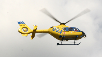 Vrtulník záchranné služby - ilustrační foto