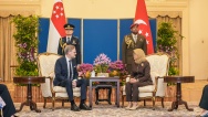 Premiér Fiala zahájil v Singapuru obchodní fórum a sešel se s nejvyššími ústavními činiteli