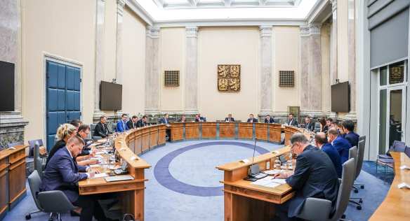 Národní ekonomická rada se sešla k jednání ve Strakově akademii, 23. srpna 2022.