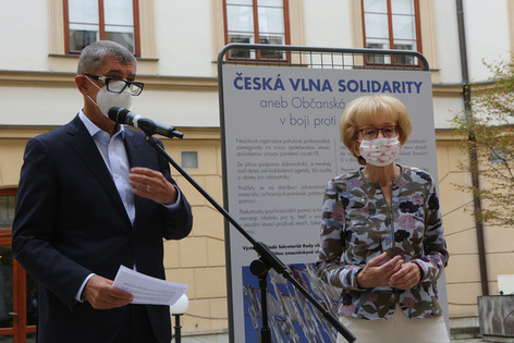 Zahájení výstavy Česká vlna solidarity aneb Občanská společnost v boji proti covid-19