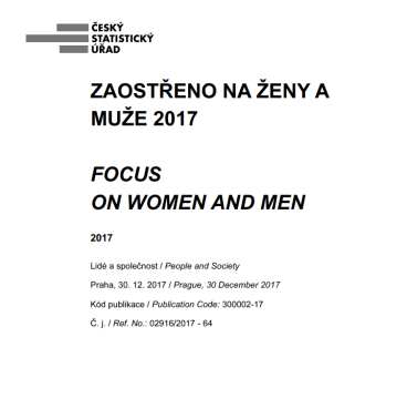 Zaostřeno na ženy, na muže = Focus on women, on men
