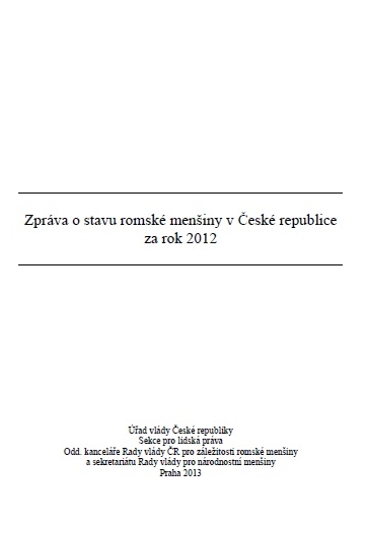 Zpráva o situaci národnostních menšin v České republice za rok 2012